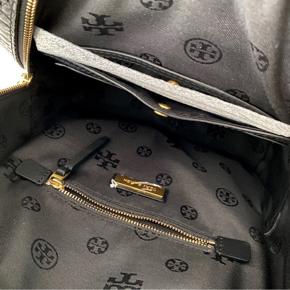 Tory Burch Croc-embossed Backpack - Picture 3 of 3